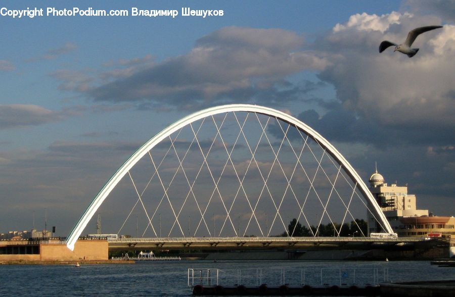 Arch, Arch Bridge, Bridge, Architecture, Observatory, Planetarium, Waterfront