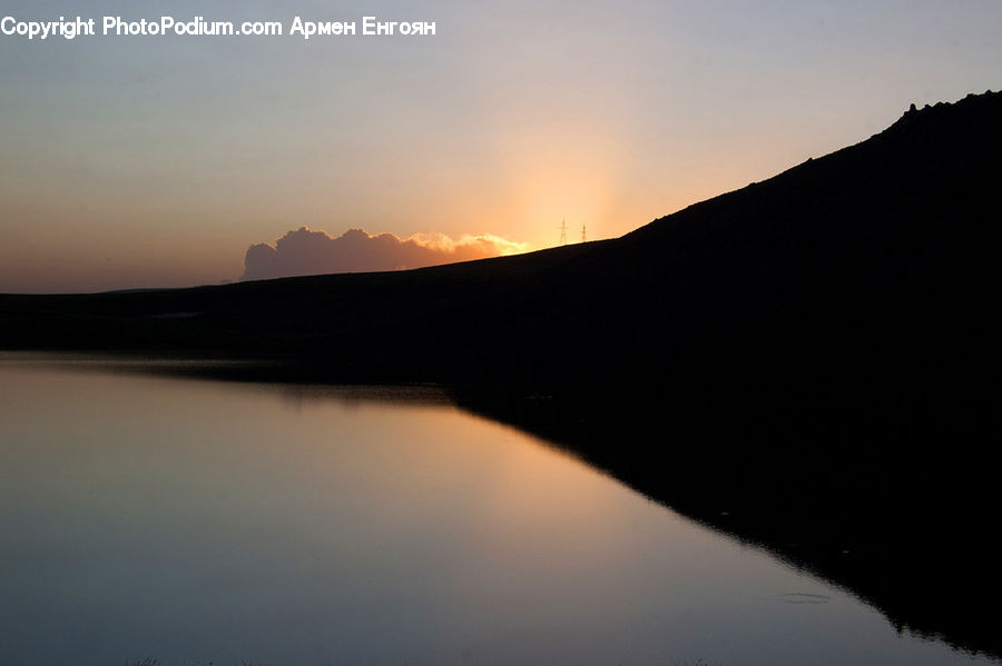 Dawn, Dusk, Sky, Sunrise, Sunset, Red Sky, Landscape