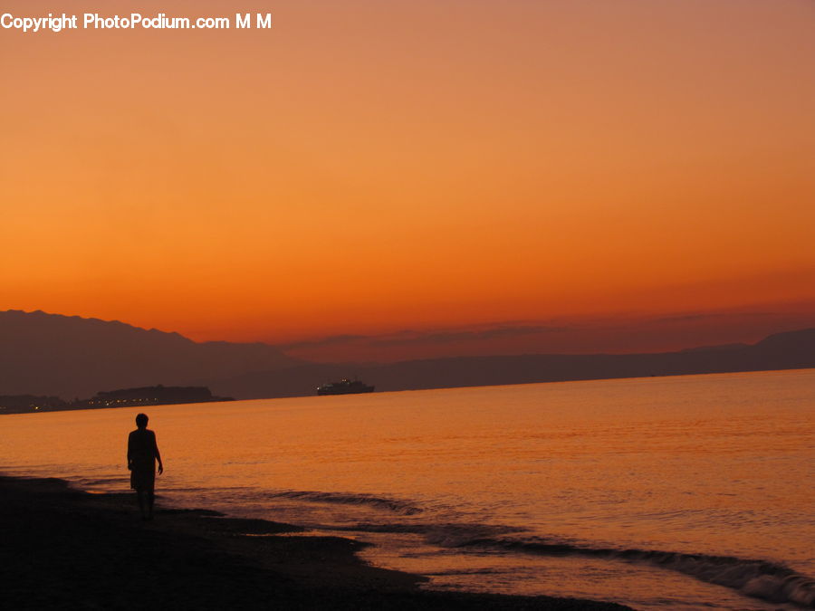 Beach, Coast, Outdoors, Sea, Water, Dawn, Dusk