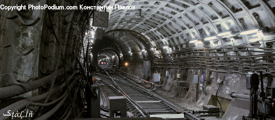 Factory, Tunnel, Subway, Train, Train Station, Vehicle, City