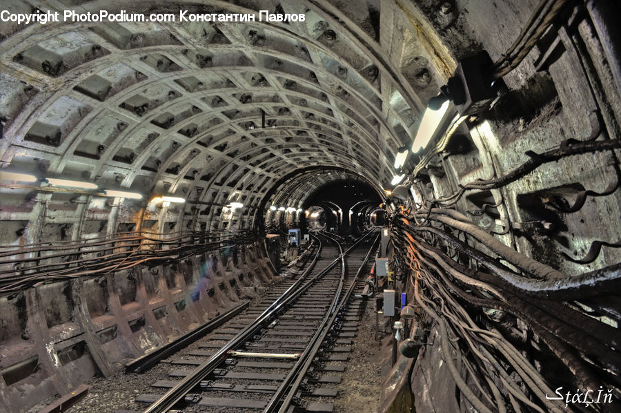 Art, Gargoyle, Statue, Tunnel, Subway, Train, Train Station