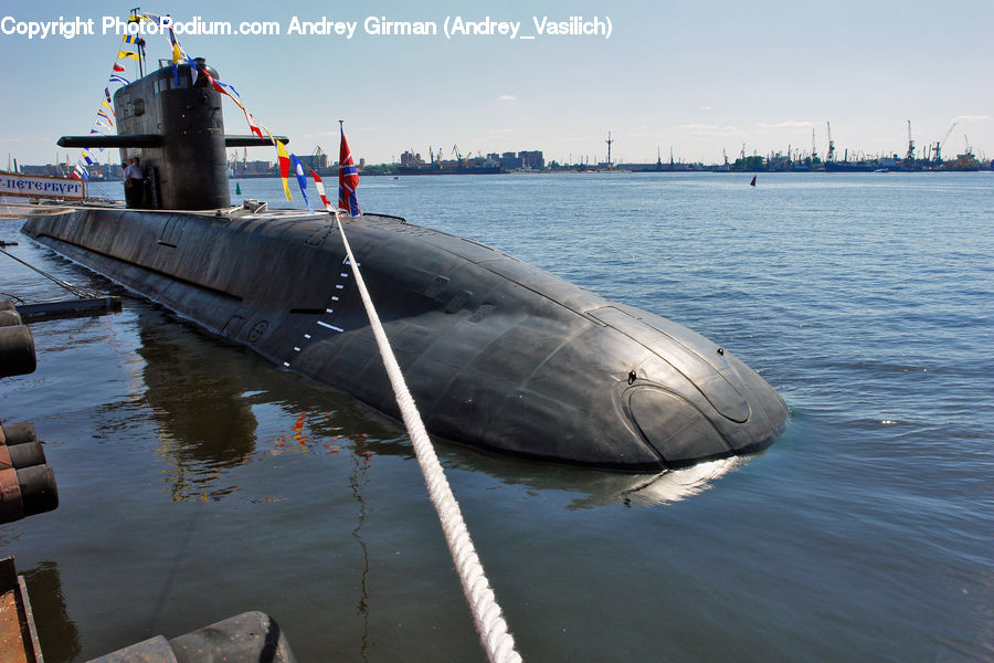 Submarine, Ferry, Freighter, Ship, Tanker, Vessel