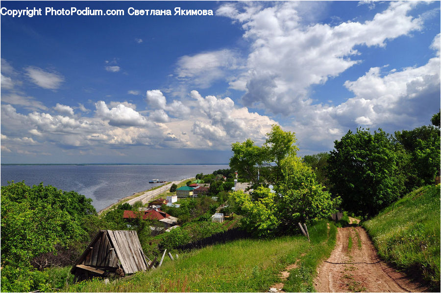 Path, Road, Walkway, Dirt Road, Gravel, Cabin, Hut