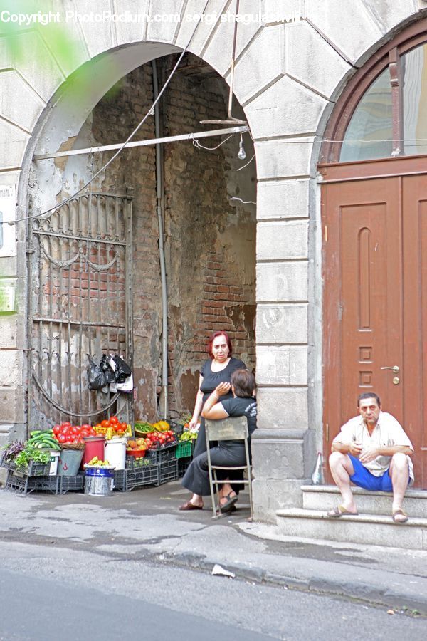 People, Person, Human, Sitting, Road, Street, Town