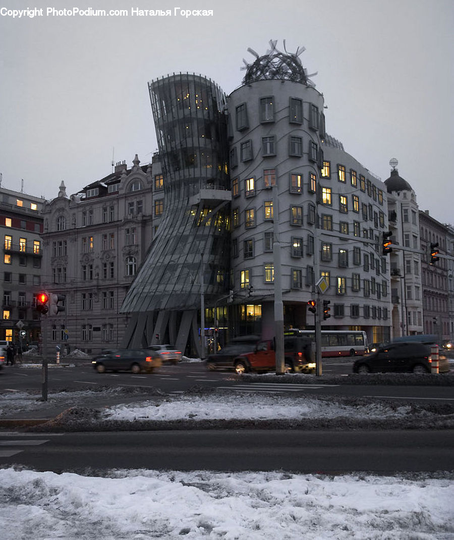 Demolition, Ice, Outdoors, Snow, Building, Housing, City