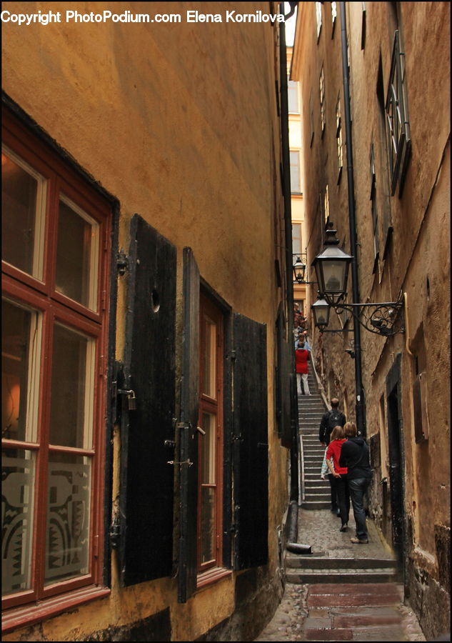 Alley, Alleyway, Road, Street, Town, Corridor, Building