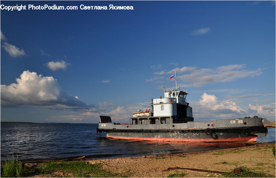 Cruise Ship, Ferry, Freighter, Ship, Tanker, Vessel, Barge