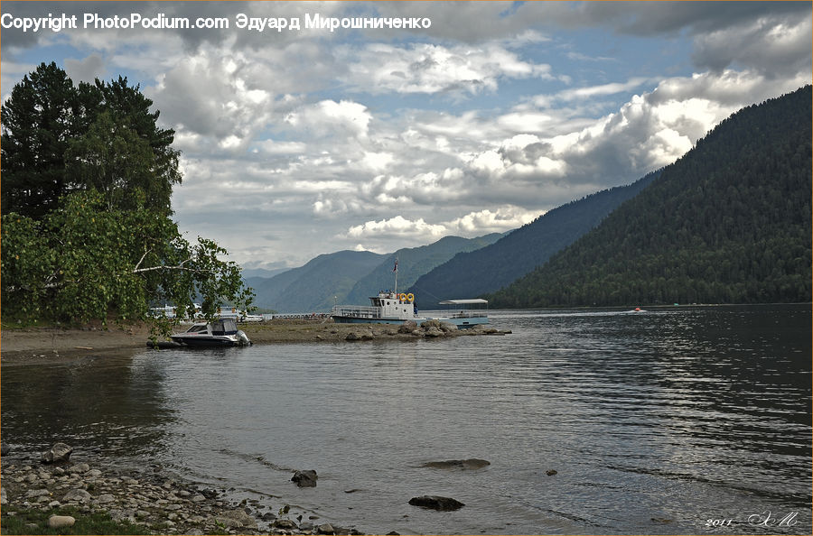 Lake, Outdoors, Water, Ship, Vessel, Coast, Sea