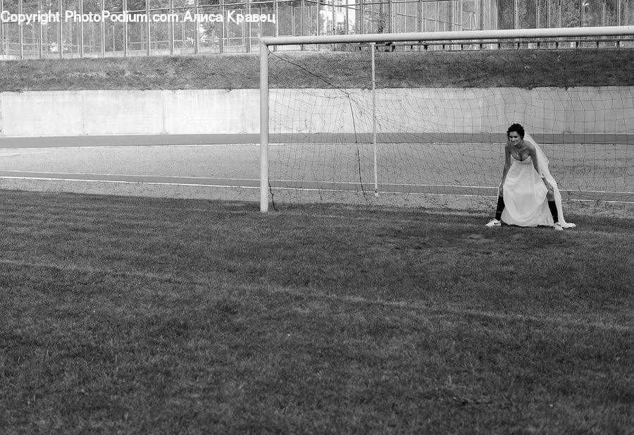 Human, People, Person, Fence, Female, Football, Sport