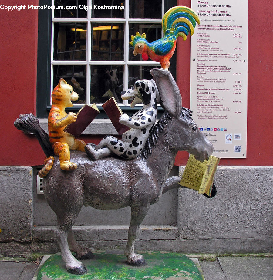 Art, Sculpture, Statue, Gargoyle, Animal, Zoo