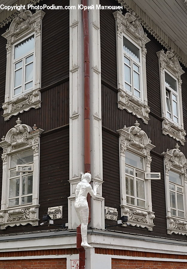 Art, Sculpture, Statue, Balcony, Architecture, Court, Column