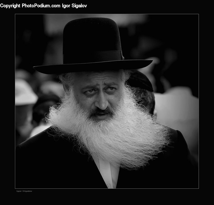 Cowboy Hat, Hat, Sun Hat, Beard, Hair, Person, Portrait