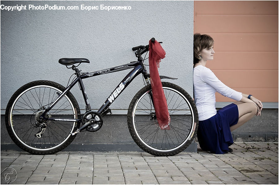 Human, People, Person, Bicycle, Bike, Vehicle, Female