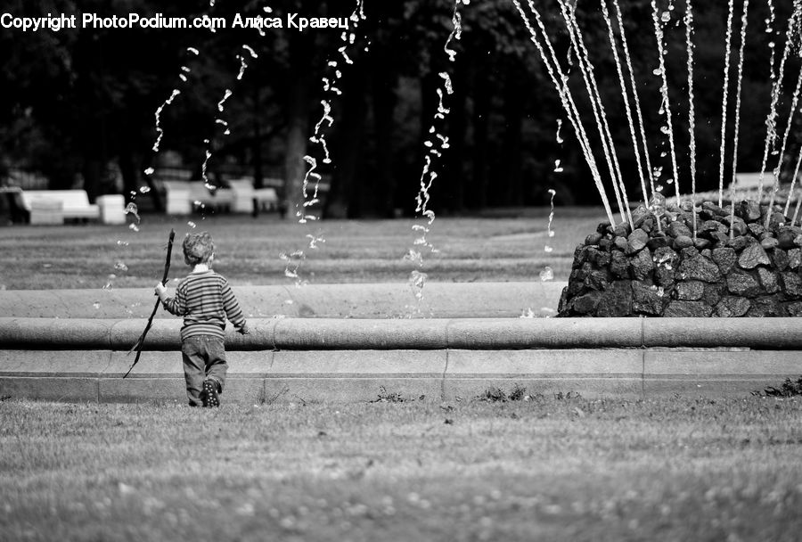 People, Person, Human, Bench, Playground, Swing, Night