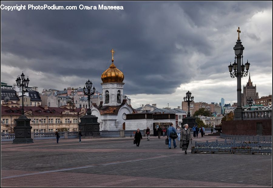 Architecture, Downtown, Plaza, Town Square, Town, Tower, Bell Tower