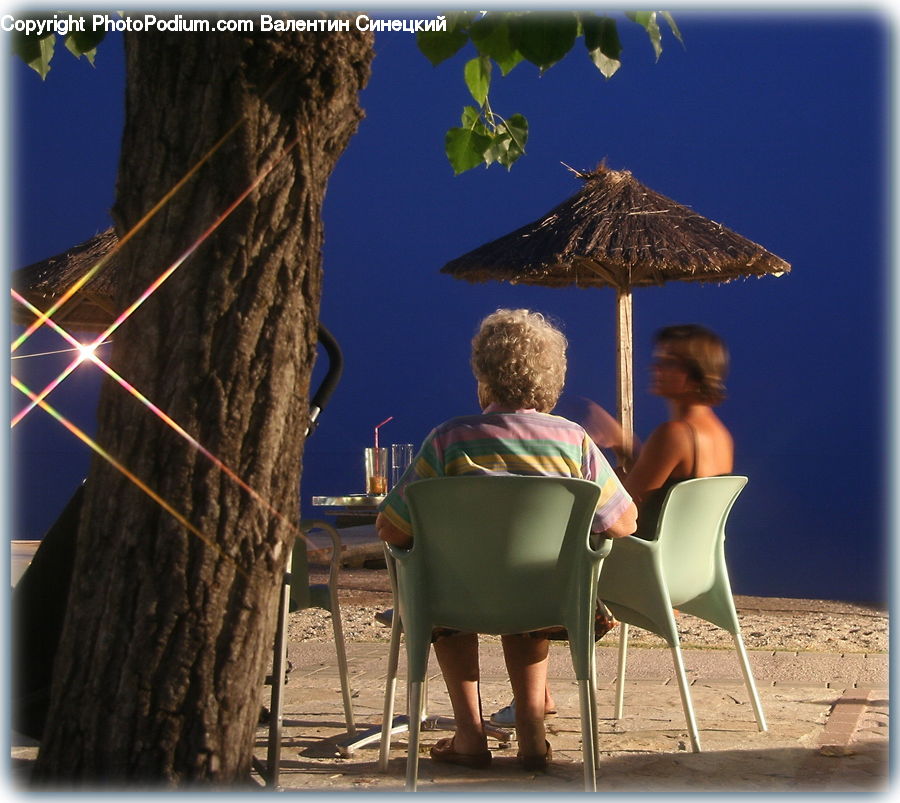 People, Person, Human, Chair, Furniture, Umbrella, Reading