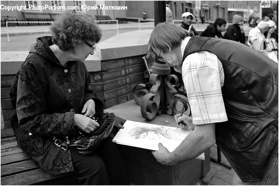 People, Person, Human, Back, Afro Hairstyle, Hair, Reading