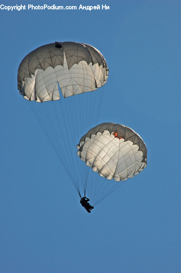 Adventure, Parachute, Flight, Gliding, Hot Air Balloon, Architecture, Dome