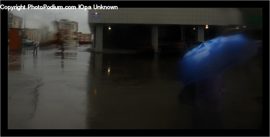 Parking, Parking Lot, Lighting, Night, Outdoors, Flood, Art
