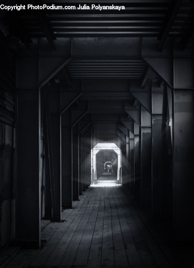 Corridor, Tunnel, Lighting, Alley, Alleyway, Road, Street