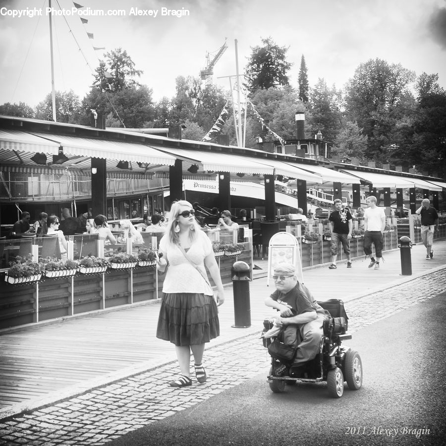 Human, People, Person, Clothing, Skirt, Scooter, Vehicle