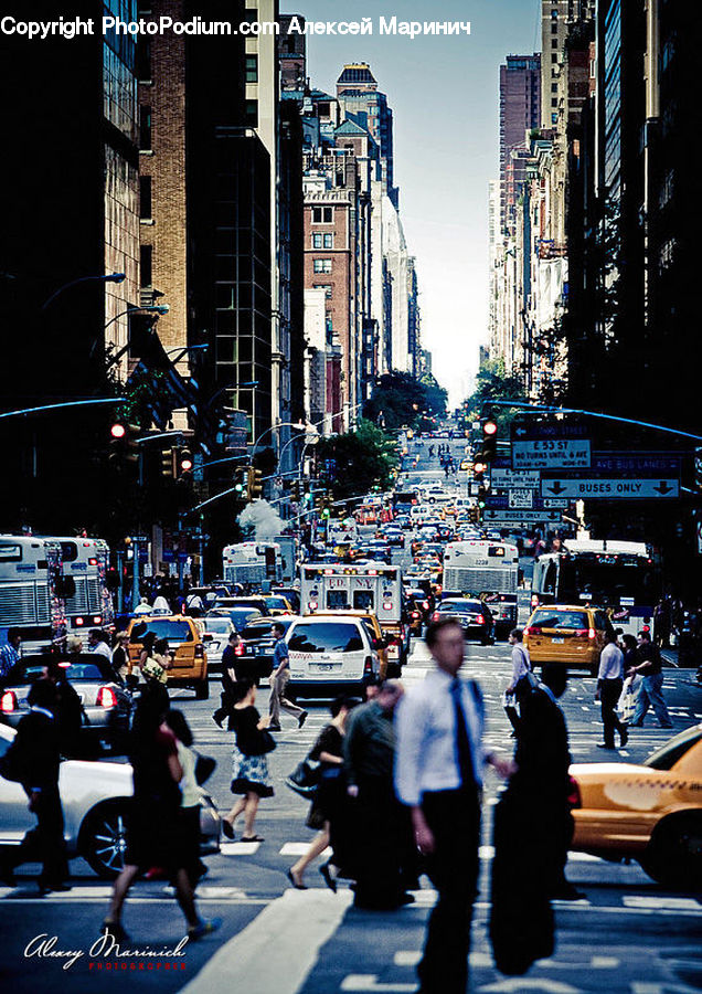 People, Person, Human, Automobile, Car, Vehicle, City