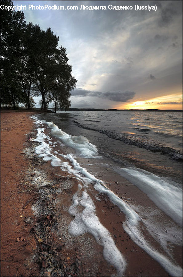 Beach, Coast, Outdoors, Sea, Water, Dusk, Sky