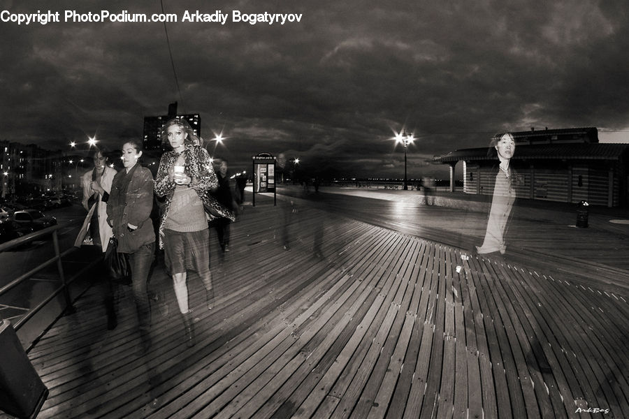 Boardwalk, Deck, Path, Sidewalk, Walkway, People, Person