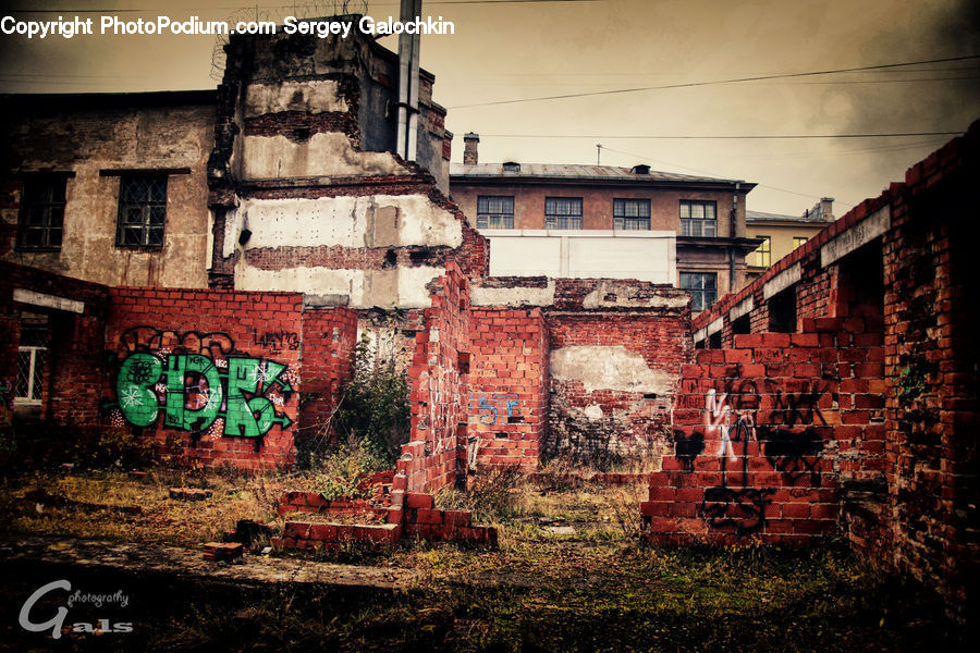 Brick, Castle, Fort, Ruins, Apartment Building, Building, High Rise