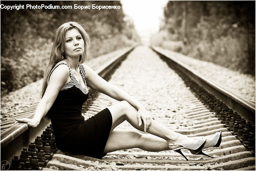 Human, People, Person, Rail, Train Track, Female, Girl