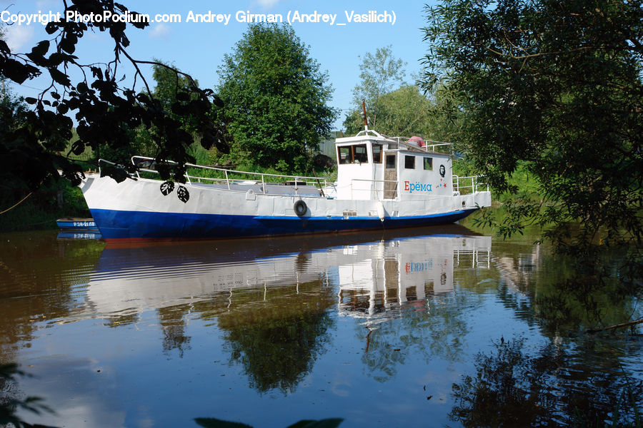 Ferry, Freighter, Ship, Tanker, Vessel, Canal, Outdoors