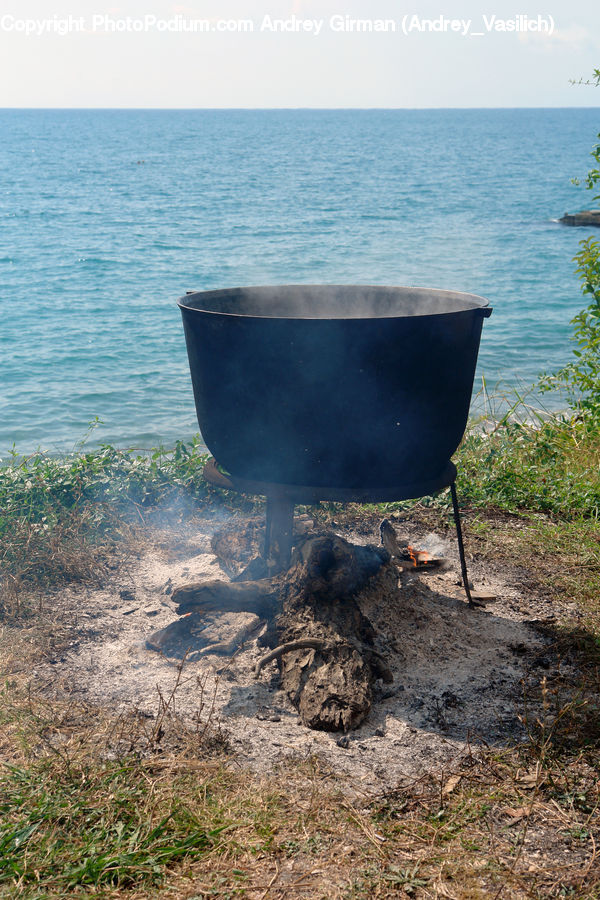 Bucket, Soil, Ground, Rock, Boat, Dinghy, Rowboat