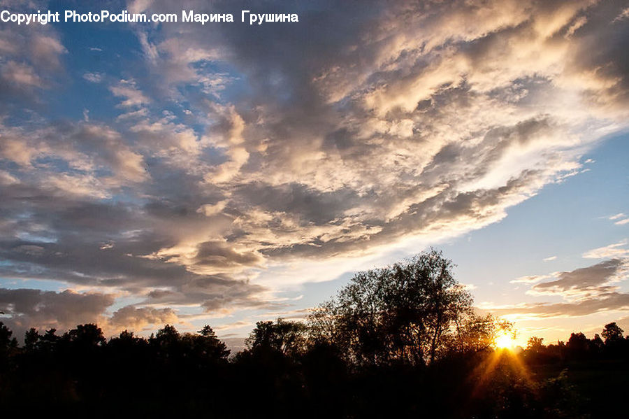 Azure Sky, Cloud, Outdoors, Sky, Dawn, Dusk, Red Sky