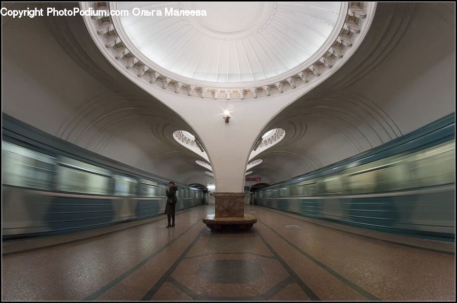 Corridor, Subway, Train, Train Station, Vehicle