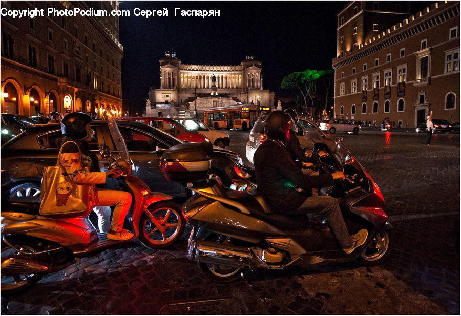 People, Person, Human, Moped, Motor Scooter, Motorcycle, Vehicle