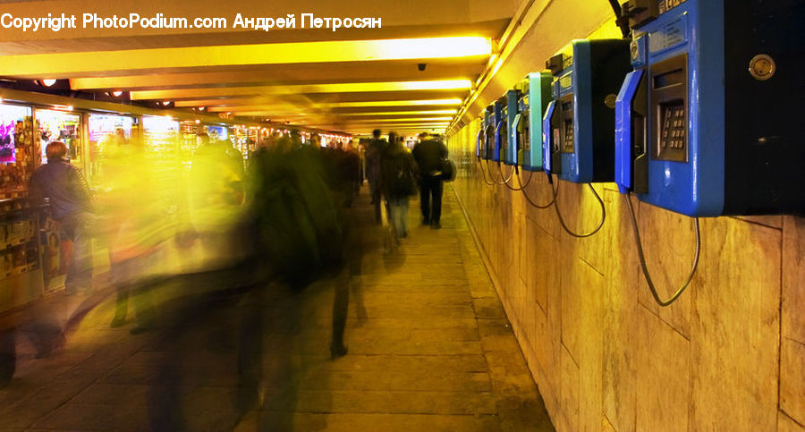 Subway, Train, Train Station, Vehicle, Boardwalk, Deck, Path