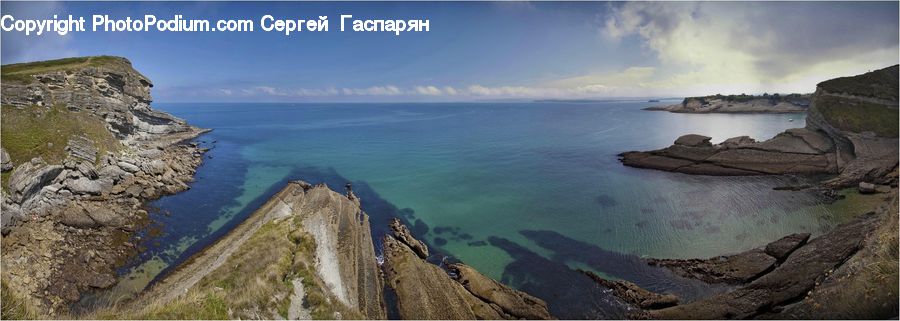 Coast, Outdoors, Sea, Water, Cliff, Cove, Rock