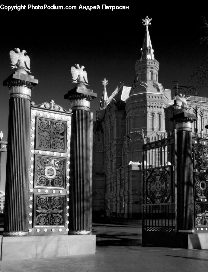 Column, Pillar, Architecture, Cathedral, Church, Worship, Fence