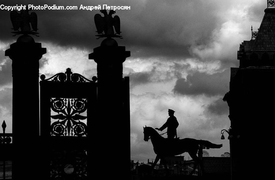 People, Person, Human, Silhouette, Column, Pillar, Flyer