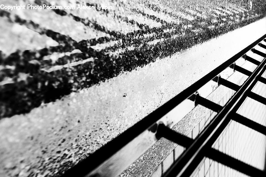 Brick, Bench, Asphalt, Tarmac, Soil