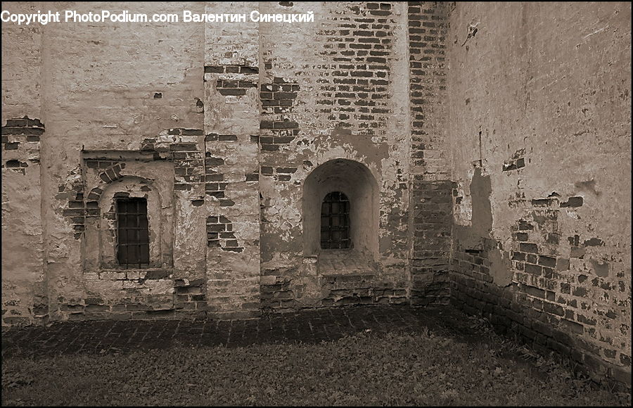 Fence, Wall, Ruins, Brick, Castle, Fort, Rubble