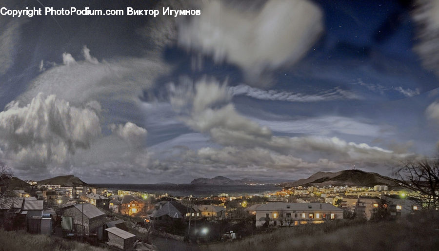 Azure Sky, Cloud, Outdoors, Sky, Building, Downtown, Town