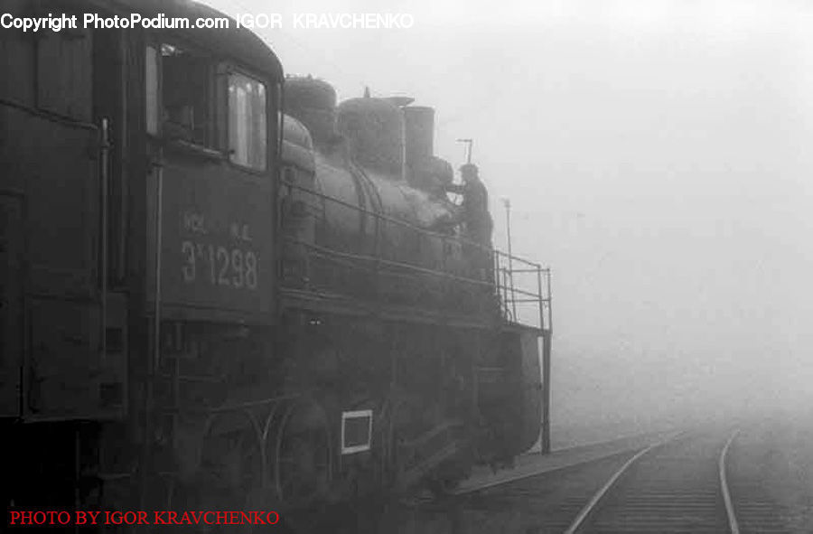 Fog, Pollution, Smog, Smoke, Locomotive, Rail, Train
