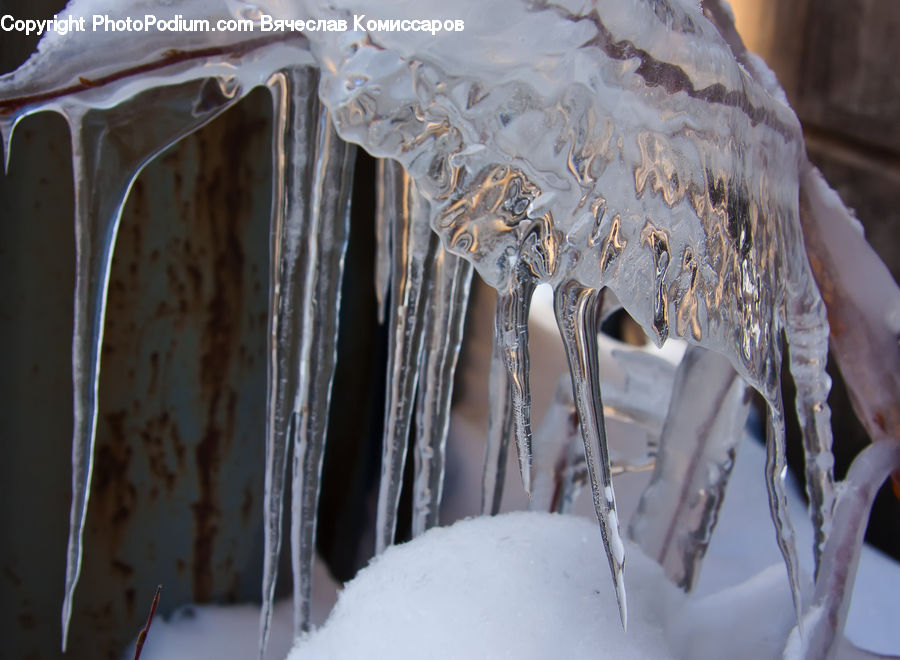 Ice, Icicle, Snow, Winter