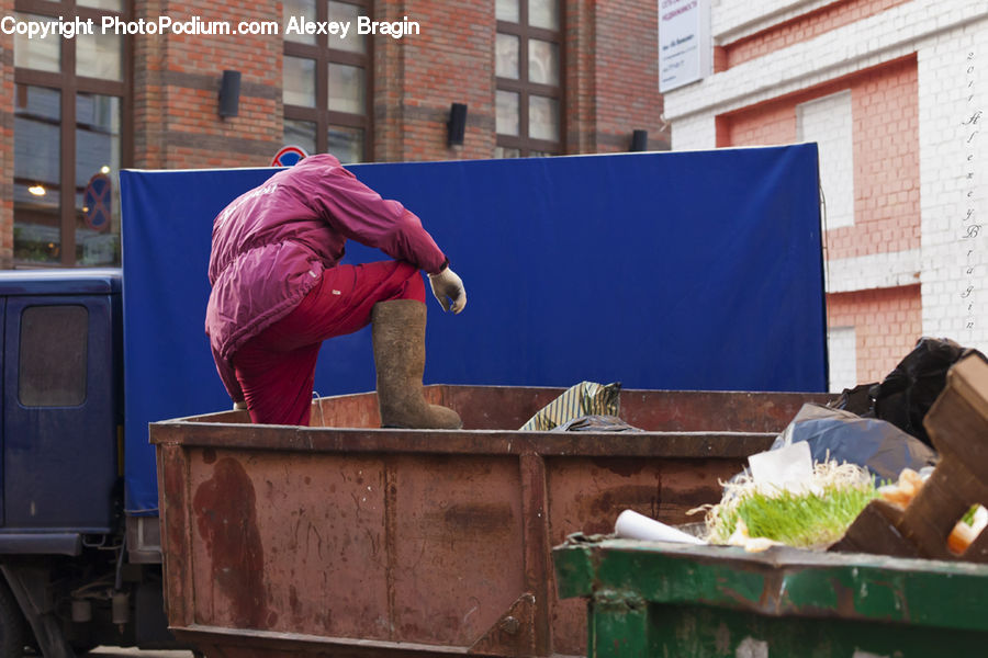People, Person, Human, Brick, Luggage, Suitcase, Box