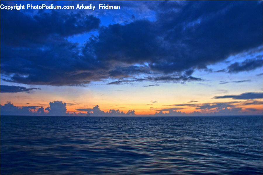 Dawn, Dusk, Red Sky, Sky, Sunrise, Sunset, Ocean