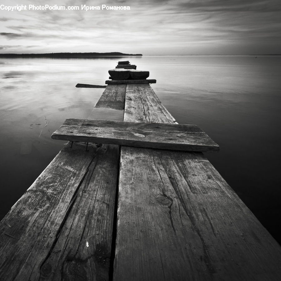 Dock, Pier, Coast, Outdoors, Sea, Water, Beacon