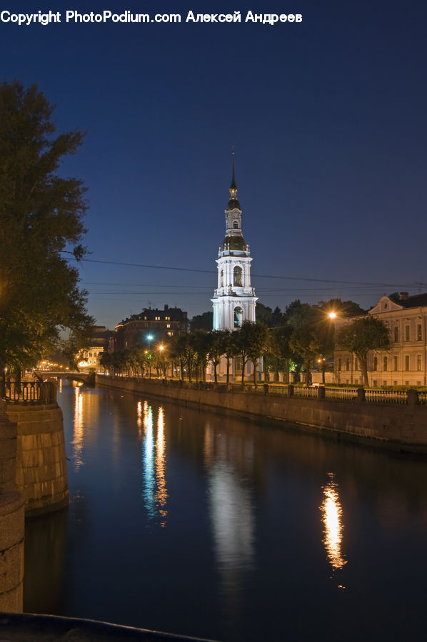 Architecture, Bell Tower, Clock Tower, Tower, Parliament, Canal, Outdoors
