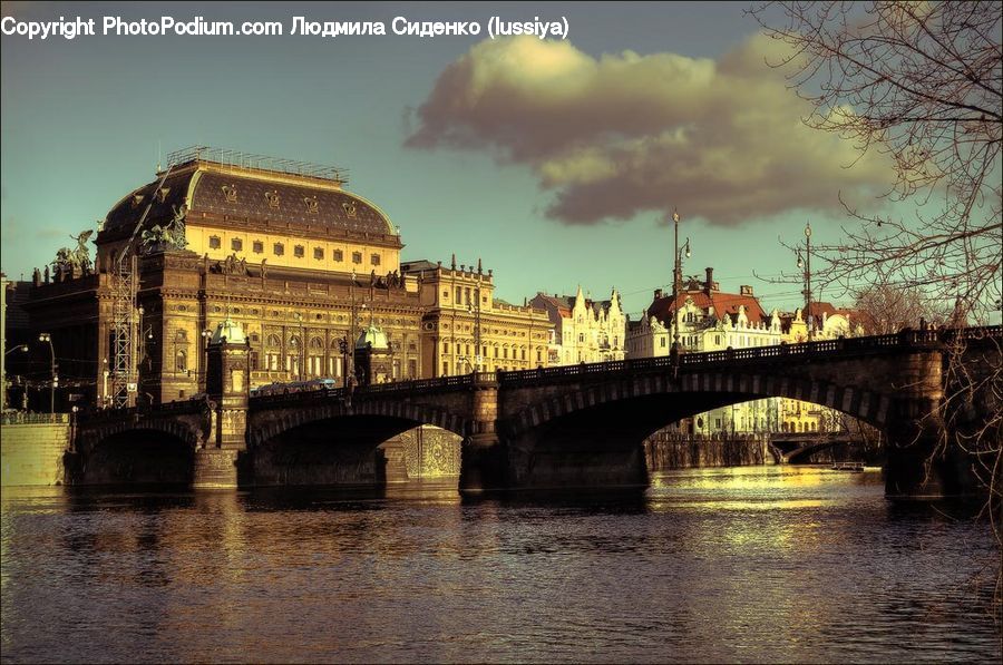 Boat, Watercraft, Bridge, Architecture, Cathedral, Church, Worship