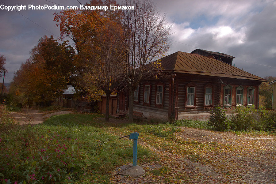 Building, Cottage, Housing, Deck, Porch, Cabin, Hut